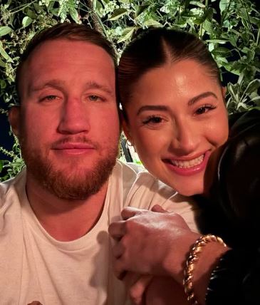 Sophia Romano with her boyfriend Justin Gaethje.